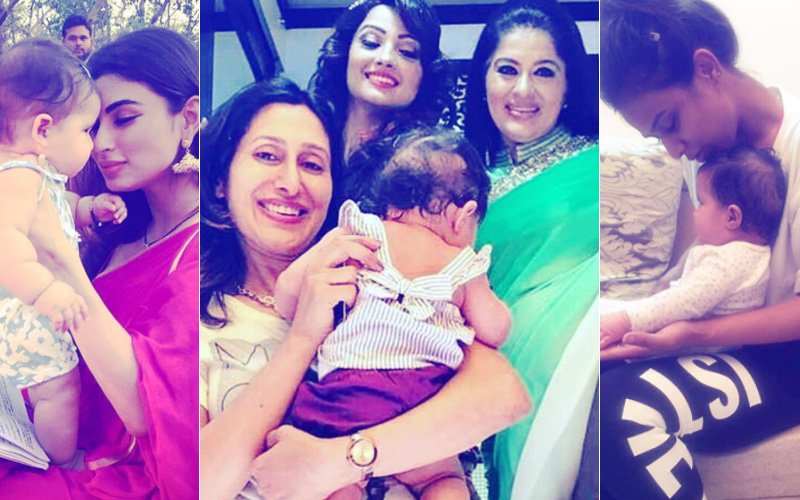 Mouni Roy, Nia Sharma, Adaa Khan, Sudha Chandran's Adorable Moments With Karanvir Bohra & Teejay Sidhu’s Twins