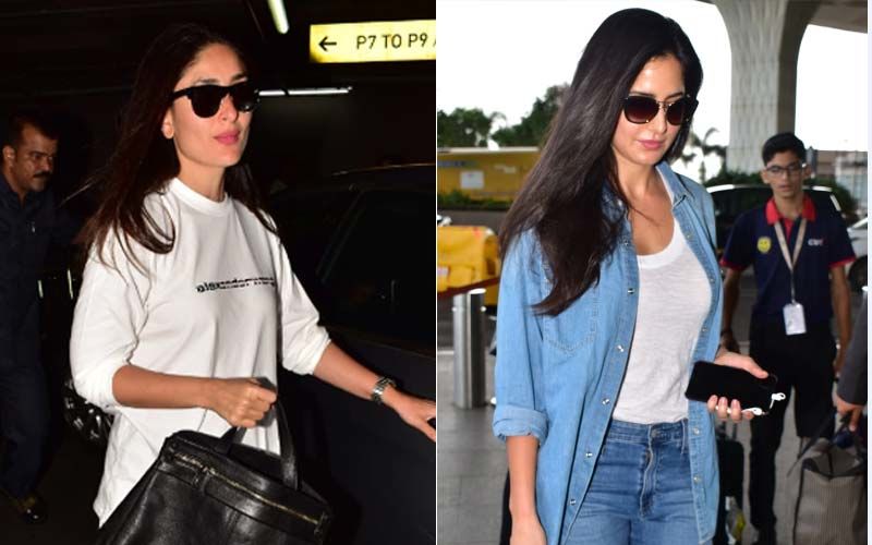 Katrina Kaif And Kareena Kapoor Khan Slay Airport Fashion In Chic Outfits