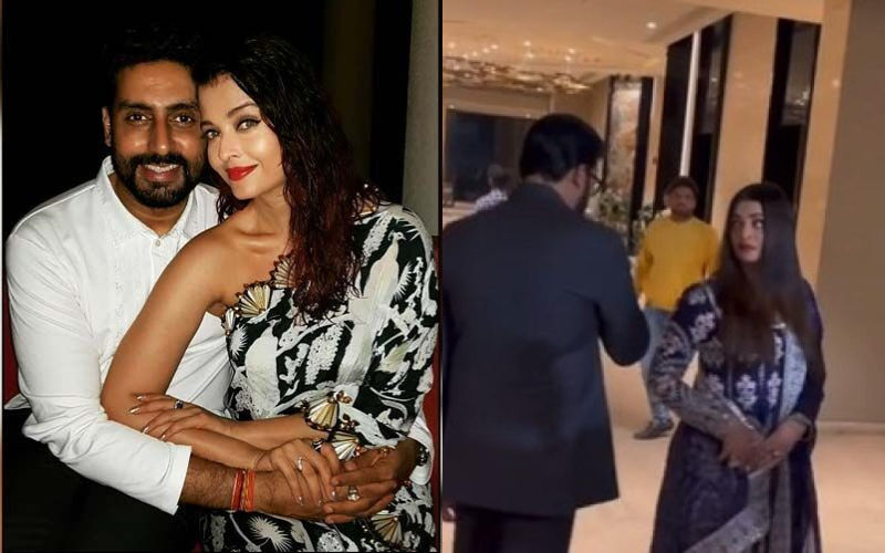 Trouble In Paradise? Aishwarya Rai Looks UPSET With Abhishek Bachchan, Gives Him 'Death Stare'; Netizens TROLL The Actress; Say, ‘Lgta Inki Fight Hui’