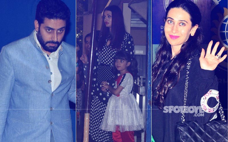 Aishwarya Rai, Abhishek Bachchan, Karisma Kapoor Come TOGETHER To Attend The Annual Day Of Their Kids