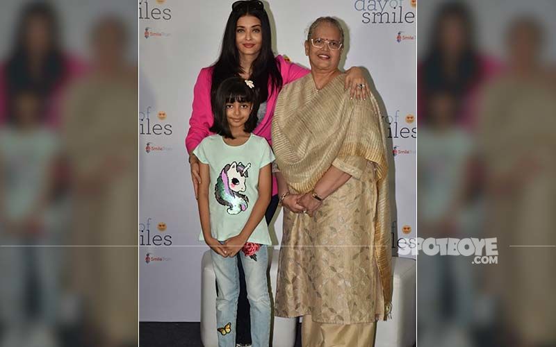Aishwarya Rai Bachchan Gets Snapped With Mother And Aaradhya Bachchan On The Occasion Of Her Father's Birth Anniversary