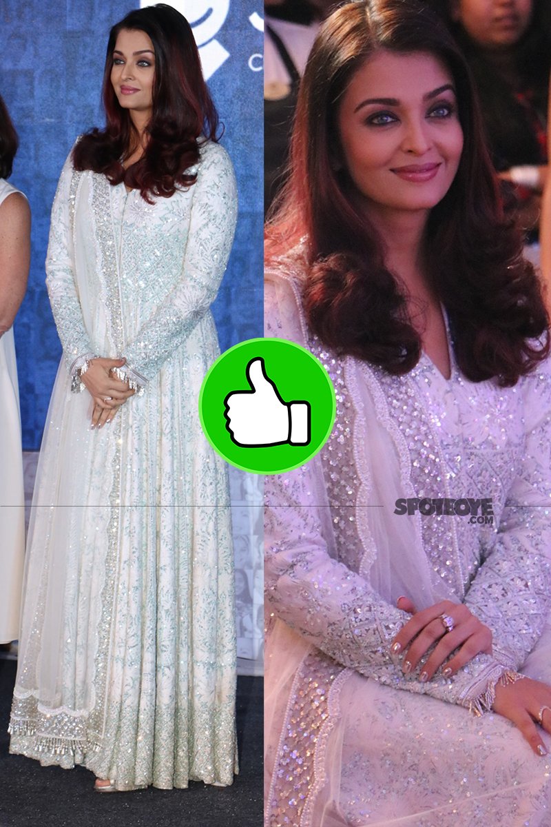 aishwarya rai bachchan poses for the media