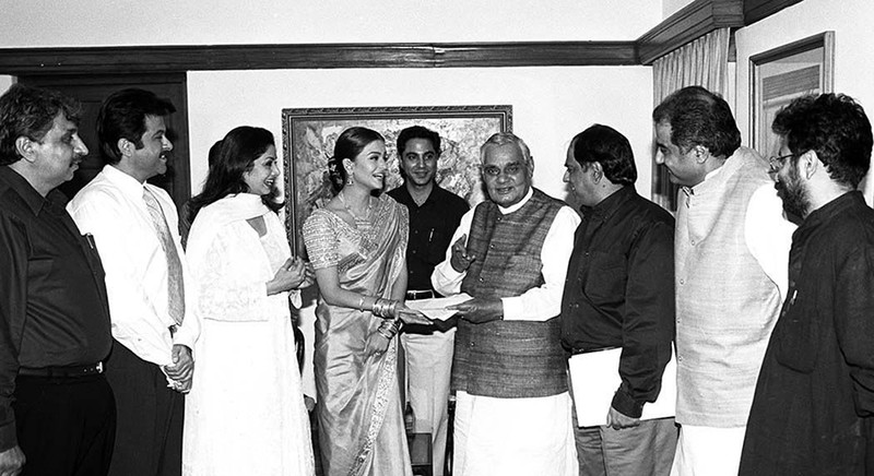 aishwarya rai bachchan sridevi and anil kapoor with atal bihari vajpayee