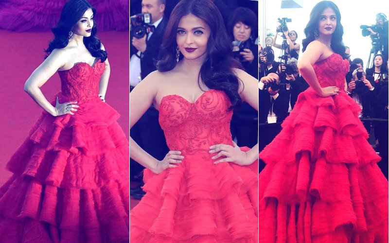 Cannes Film Festival 2017: Aishwarya Rai Bachchan Looks Red Hot In A Ruffled Gown