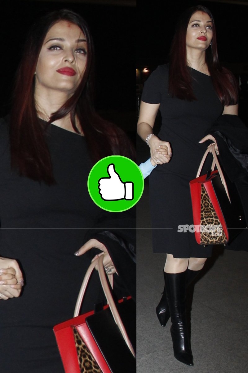 aishwarya rai snapped at the airport