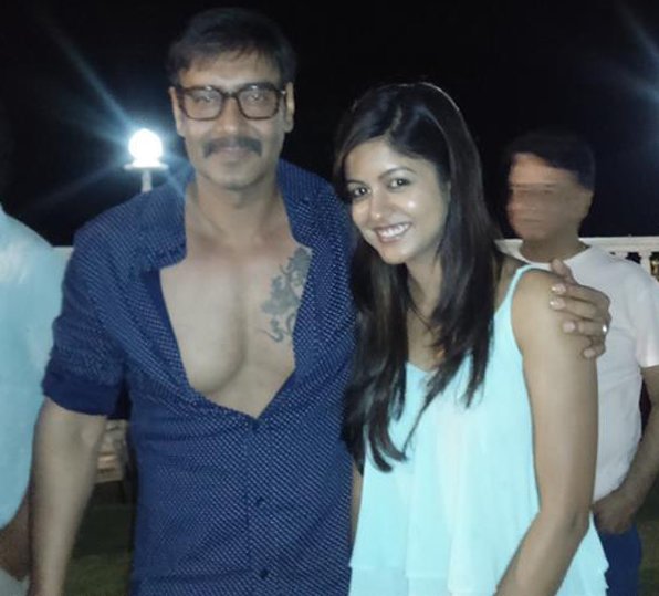 ajay devgn and ishita dutta