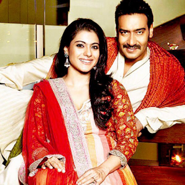 ajay devgn and kajol look adorable in this picture