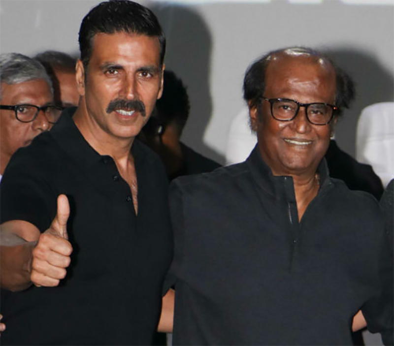 akshay kumar and rajinikanth