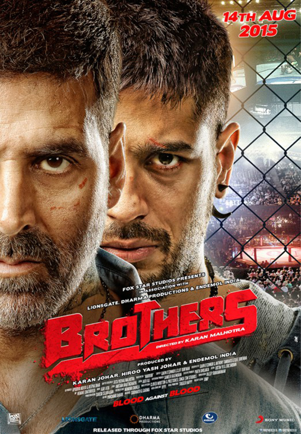 akshay kumar and sidharth malhotra in brothers released in 2015