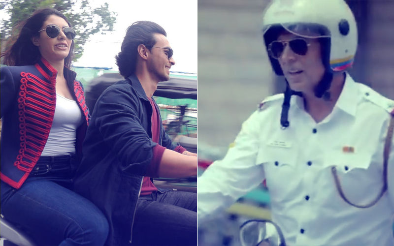 Aayush Sharma & Warina Hussain Fined For Riding Without Helmet; Akshay Kumar Says ‘Road Kisi Ke Baap Ka Nahi Hai’