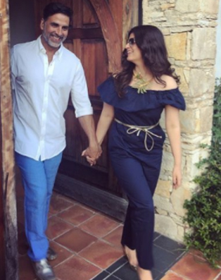 akshay kumar with twinkle khanna