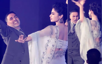 फिल्म गोल्ड के इवेंट में टेबल पर चढ़कर नाचे अक्षय और मौनी, देखें वीडियो