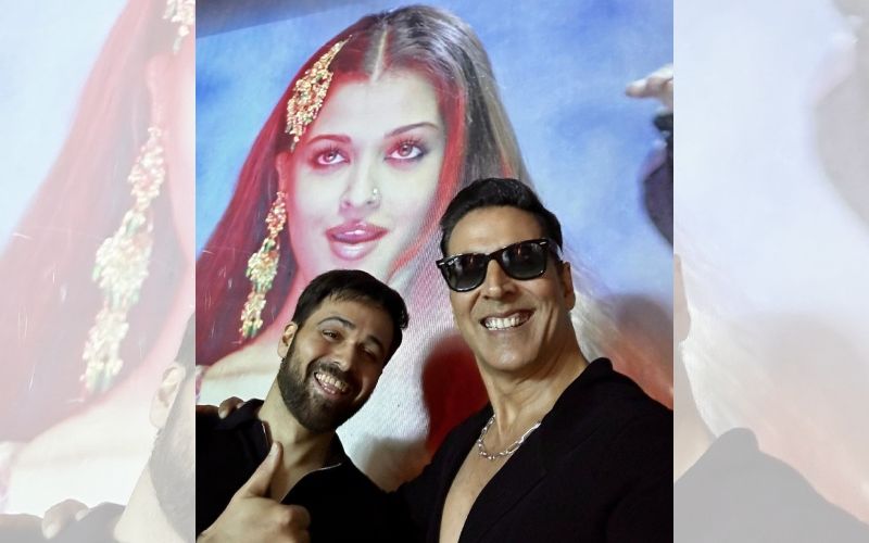 Akshay Kumar-Emraan Hashmi Click A Hilarious ‘Selfiee’ With Aishwarya Rai Bachchan; Say, ‘Tried To Match Kaale Naina With Kaale Clothes’