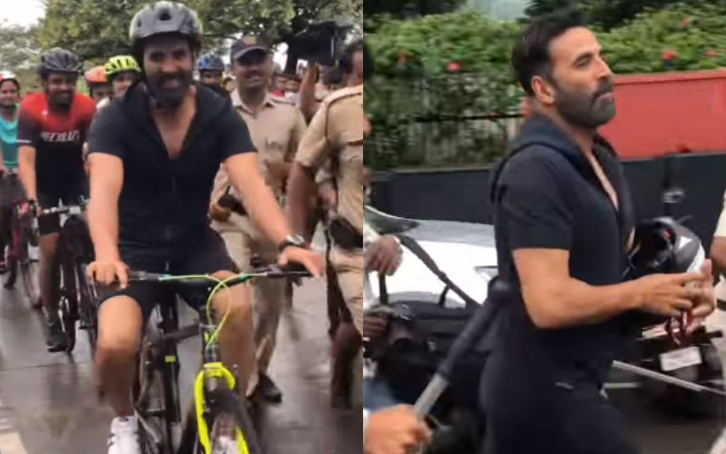 Akshay Kumar Gets TROLLED As He Goes For Cycling At Marine Drive; Netizens Call It ‘Nautanki’; ‘Zubaan Kesari Khakar Bhi Itna Fit’
