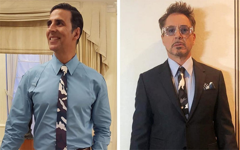 Akshay Kumar Indulges In A Tie Face-Off With Robert Downey Jr; Calls Avengers Endgame ‘Out Of This World’