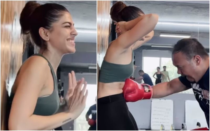 Alaya F’s Trainer BRUTALLY Punches Her Abdomen In A New Fitness Video; Netizens Slam Her, Say, ‘New Abortion Technique’- WATCH