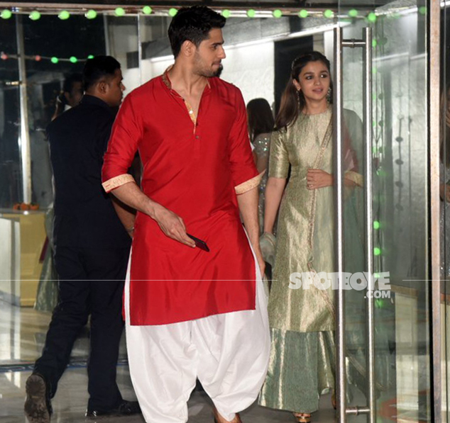 alia bhatt and sidharth malhotra spotted at sanjay kapoors bash together