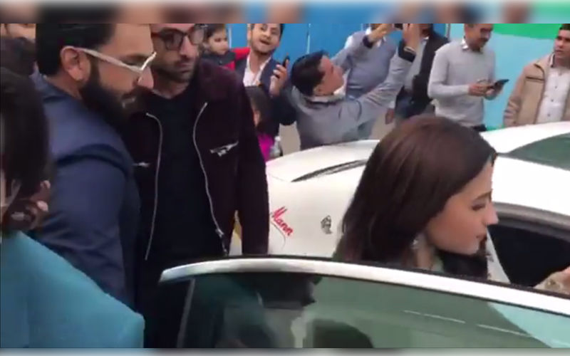 Alia Bhatt Gets Mobbed, Ranbir Kapoor And Ranveer Singh Spring To Her Rescue – Watch Video