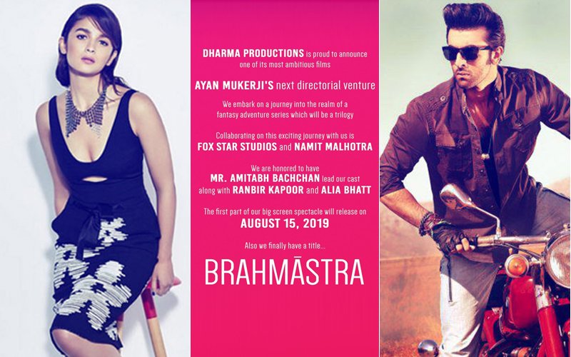 It's Official: Ranbir Kapoor - Alia Bhatt's Brahmastra Will Be A Trilogy
