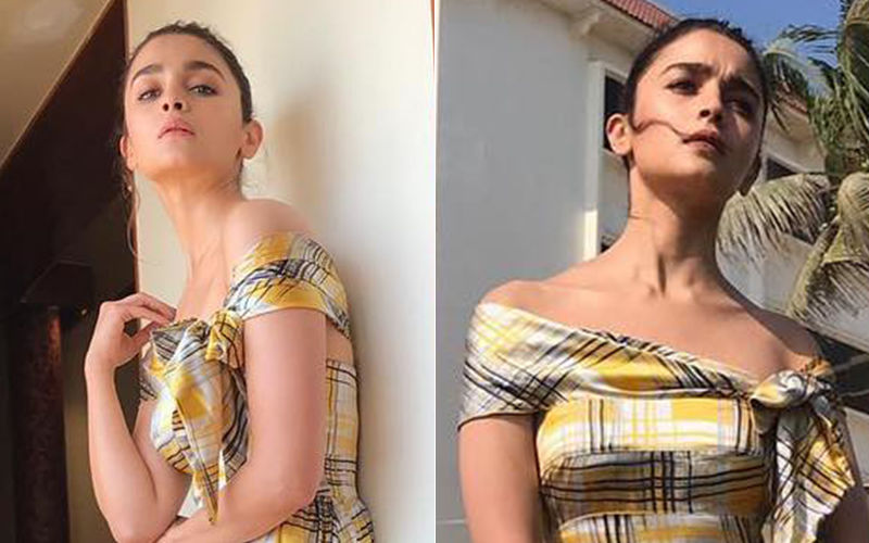 Alia Bhatt’s Off Shoulder Yellow Plaid Dress Is The Perfect Outfit For Hot Summer Days