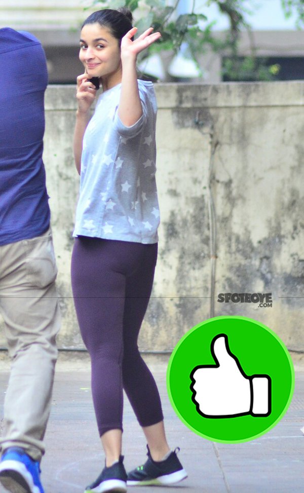 alia bhatt snapped post gym