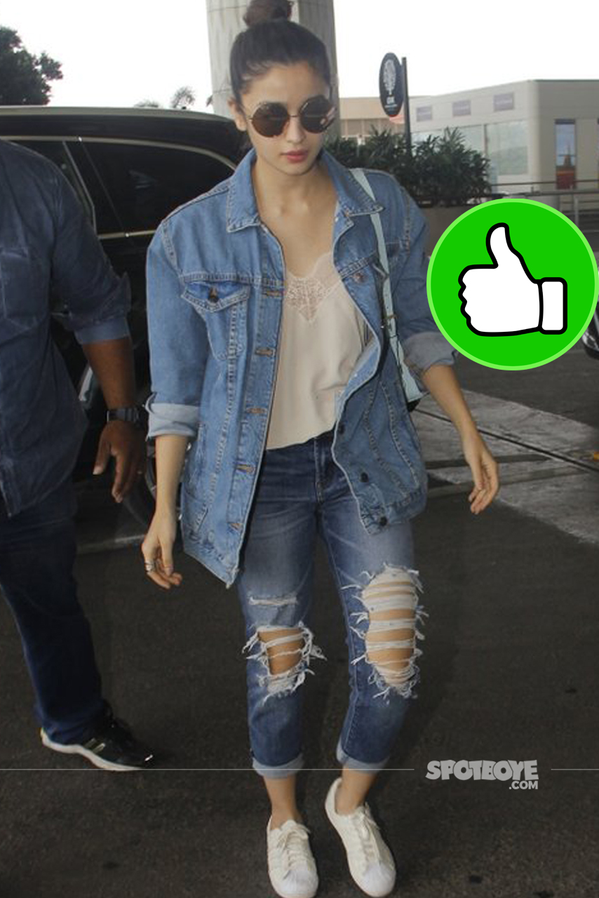 alia bhatt spotted at the airport while leaving for vacation in Dubai