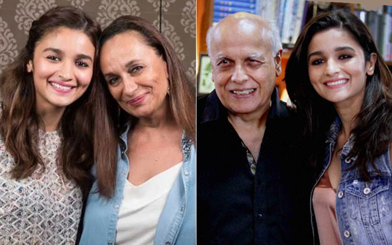 Alia Bhatt With Mom And Dad