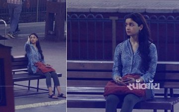 Omg! रात के अंधेरे में मुंबई के गोरेगांव स्टेशन पर स्पॉट हुई आलिया भट्ट