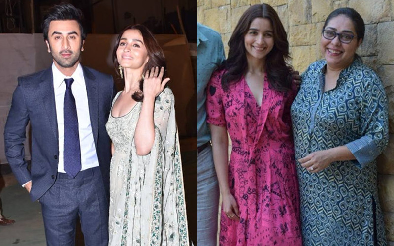 Alia Bhatt With Ranbir Kapoor And Meghna Gulzar