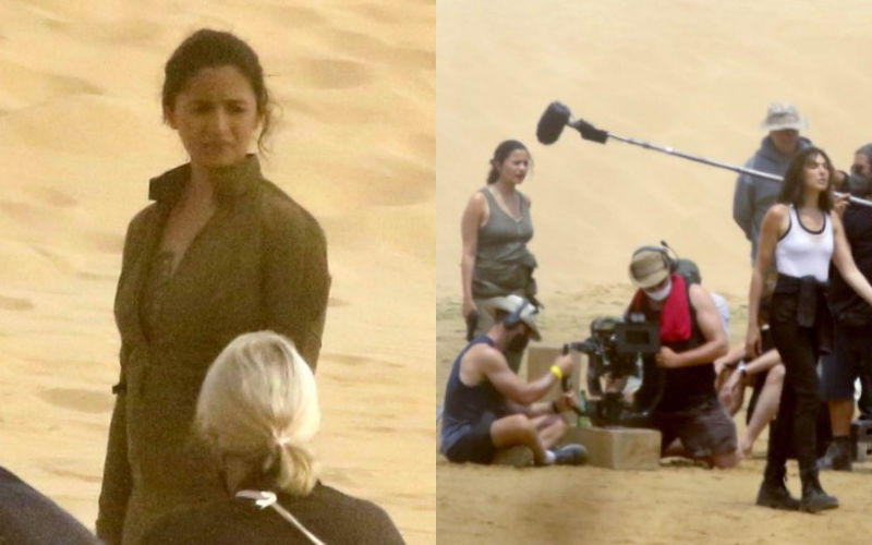 Fans Spot Alia Bhatt’s Growing Baby Bump While She Performs Action Sequence In Desert For ‘Heart of Stone’ With Gal Gadot-SEE LEAKED PICS