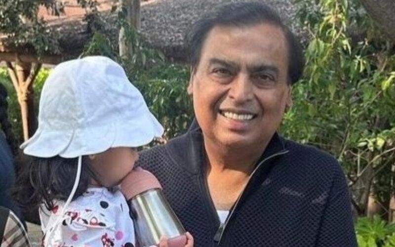 SPOTTED! Mukesh Ambani Carries Granddaughter Aadiya In His Arms As They Visit Disneyland In Paris- PICS INSIDE