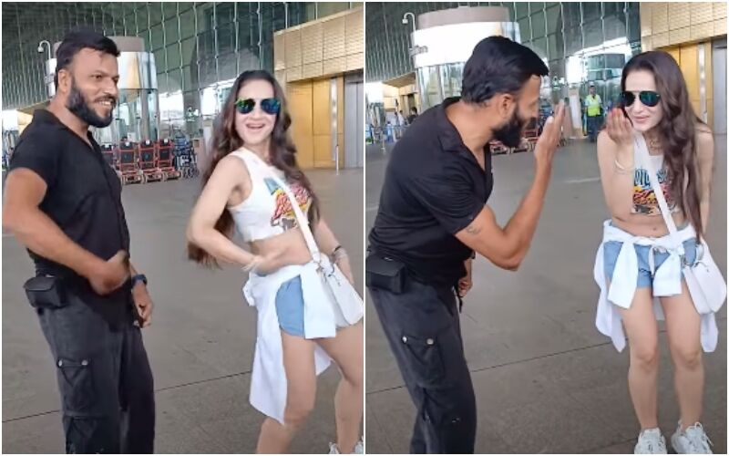 Ameesha Patel Dances To ‘Main Nikla Gaddi Leke’ From Gadar With Paparazzi At The Mumbai Airport; Fans Say, ‘Super Lovely Sakina’