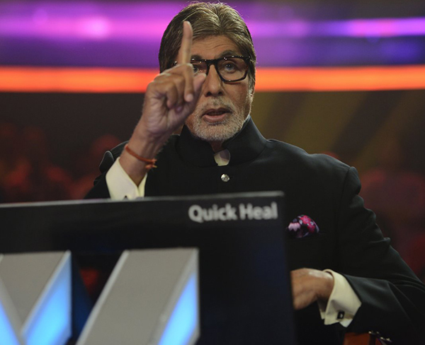 amitabh bachchan on the sets of kaun banega crorepati 2017