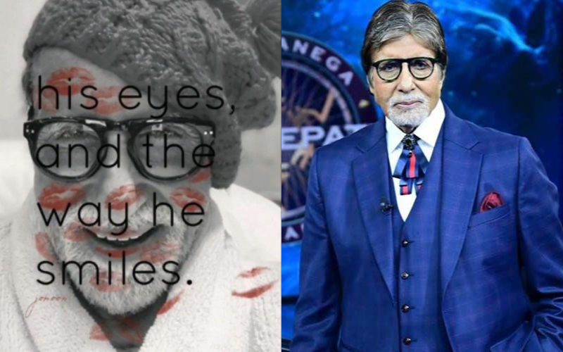 WHAT! Amitabh Bachchan Complains After Being KISSED By A Female Fan, Shares A PIC With Lipstick Marks All Over His Face- PHOTO Inside