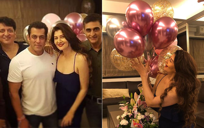 Salman Khan Hosts A Birthday Bash For His Ex-Girlfriend Sangeeta Bijlani At His House - View Inside Pics