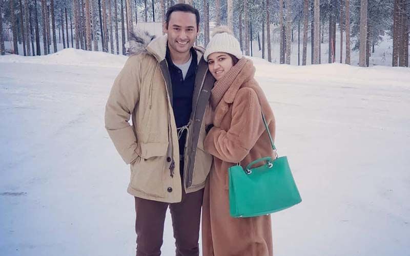 Sania's Sister Anam Mirza And Mohammed Asaduddin’s Honeymoon Pictures; Couple Swims In A Half-Frozen Lake