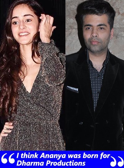 ananya pandey and karan johar