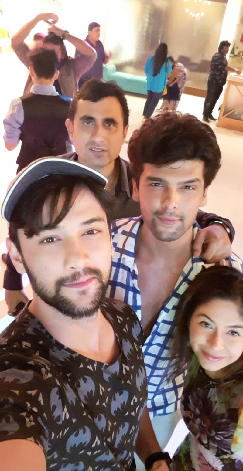 aneri vajani kushal tandon shoot for beyhadhs last episode