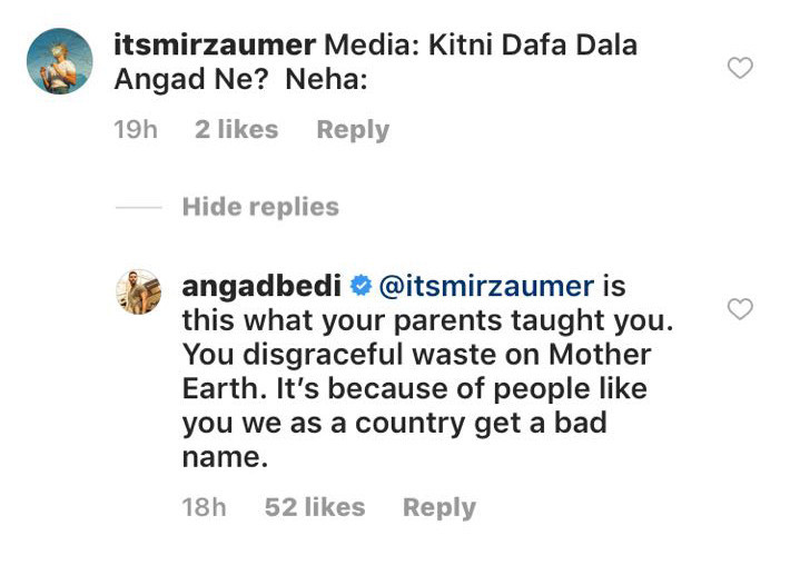 angad bedi slams a troll angad bedi slams a troll