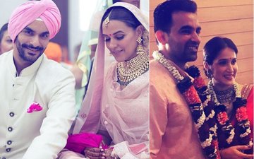 क्या जहीर-सागरिका की शादी के दौरान अंगद बेदी ने नेहा धूपिया को शादी के लिए पूछा था?