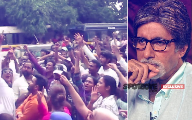 Angry Industry Workers Land Up At Amitabh Bachchan’s Jalsa