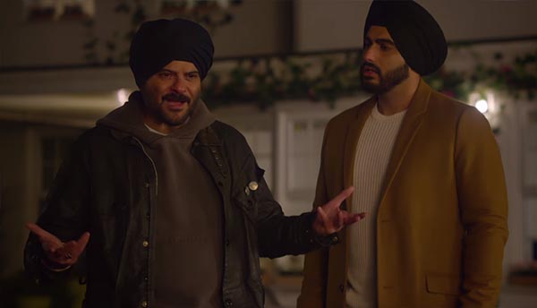 anil kapoor and nephew arjun kapoor in mubarakan