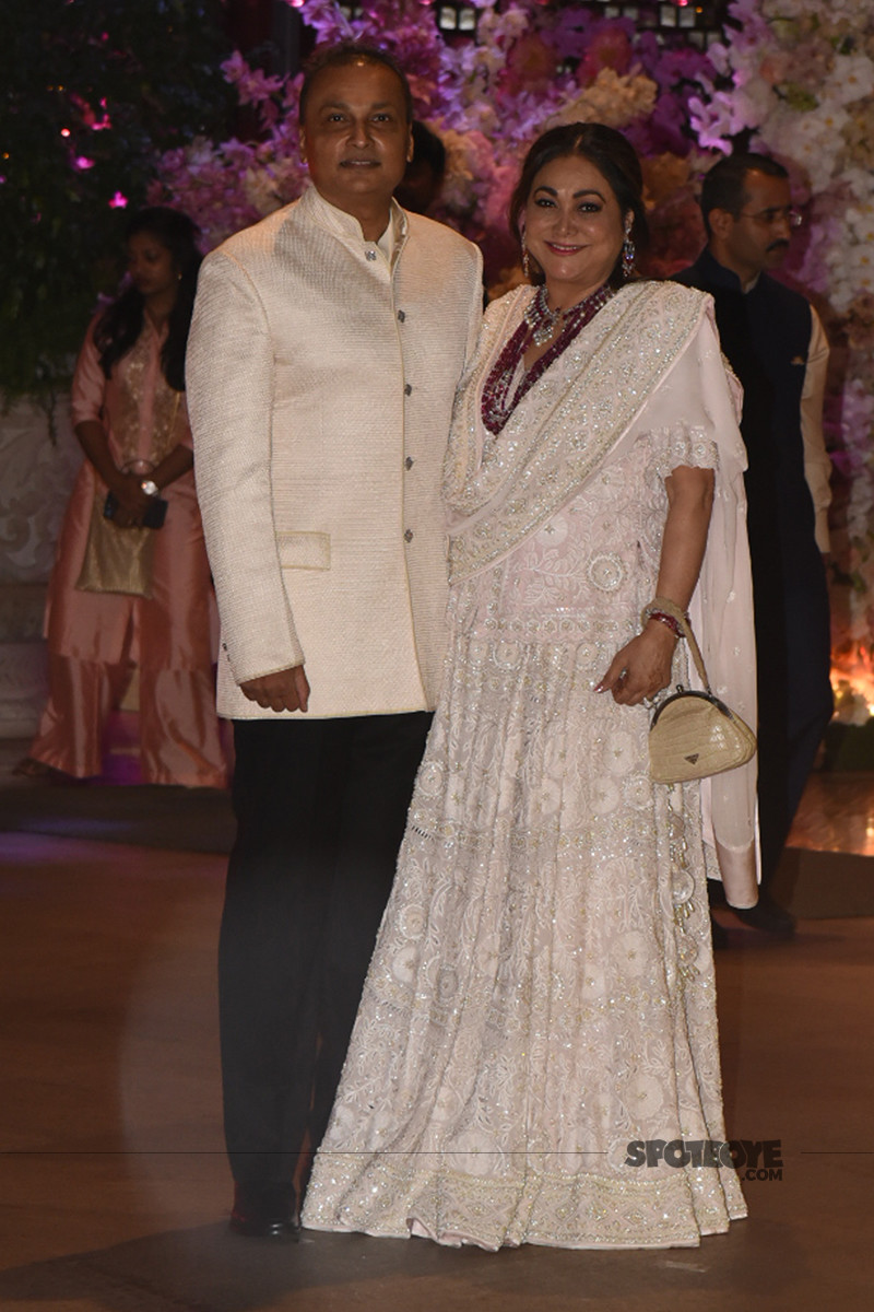 anil and tina ambani arrive for the bash