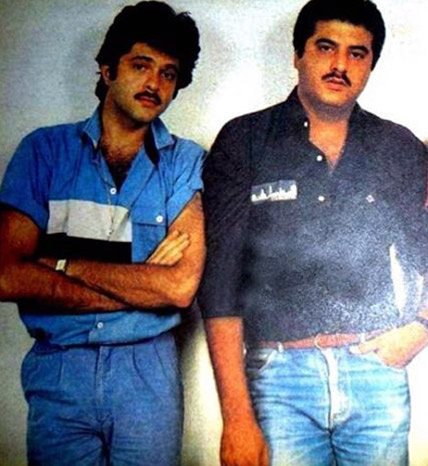 anil kapoor and boney kapoor in their younger days