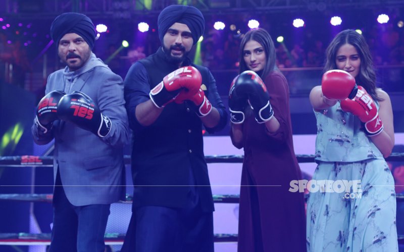 Arjun Kapoor, Anil Kapoor, Ileana D'Cruz, Athiya Shetty Promote Mubarakan At The Super Boxing League