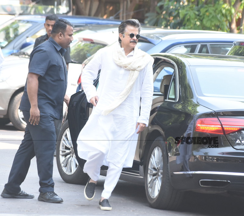 anil kapoor at rani mukerji s father prayer meet