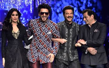 लैक्मे फैशन वीक के चौथे दिन रैम्प पर अनिल कपूर और जान्हवी संग दिखा रणवीर सिंह का जलवा
