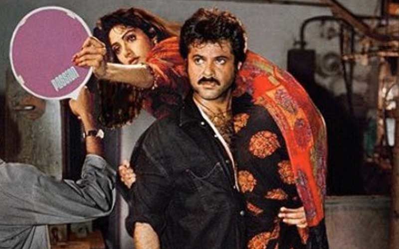 Throwback Pic Of Anil Kapoor With Sridevi On His Shoulder While She Does Last Minute Touch Up Is The Best Thing You Will See Today