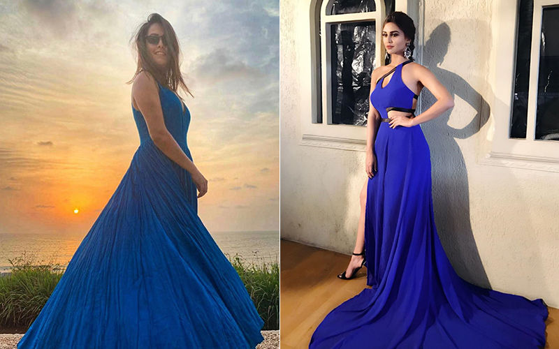 Ditto Ditto! Anita Hassanandani And Krystle D'Souza Are Bleeding Blue In The Same Maxi Gown
