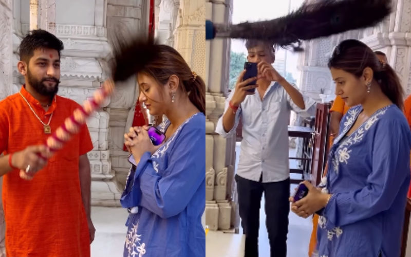 Anjali Arora LEAKED MMS: 'Kacha Badam' Girl Visits Khatu Shyam Mandir In Surat To Seek Blessings; Fans Say ‘Hayee Kitni Pyari Lag Rahi Hai’